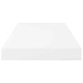 vidaXL Plávajúce nástenné police 4 ks, lesklé biele 50x23,5x3,8 cm, MDF