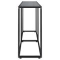 vidaXL Konzolový stolík čierny 160x35x75,5 cm tvrdené sklo
