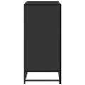 vidaXL Komoda čierna 68x35x76 cm kompozitné drevo a kov