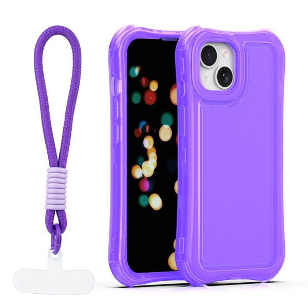 Puzdro Safepop s popruhom pre iPhone 14 6,1" fialové