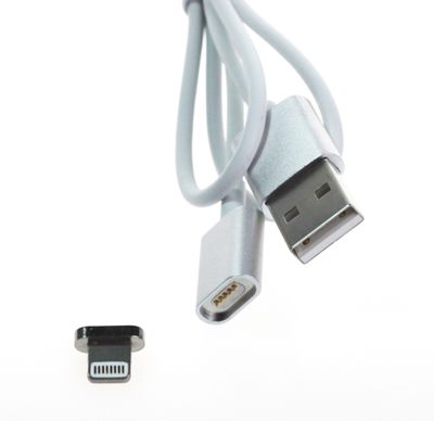 MyMax AA-1183  Magnetický kábel Lightning, Strieborný