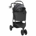 vidaXL Skladaný kočík pre domáce zvieratá Čierna 78 x 54 x 101 cm