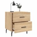 vidaXL Nočný stolík dub sonoma 40x35x47,5 cm kompozitné drevo