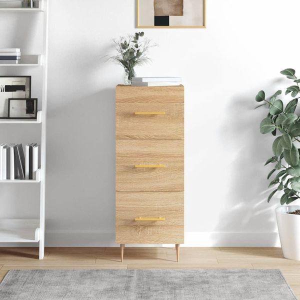 vidaXL Komoda dub sonoma 34,5x34x90 cm spracované drevo
