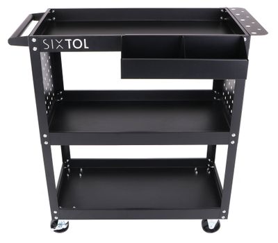 Dílenský vozík na nářadí MECHANIC TROLLEY ROGER, 3 police SIXTOL
