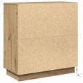 vidaXL LED komoda Dub artisan 71 x 34,5 x 75 cm Kompozitné drevo