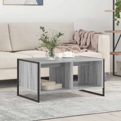 vidaXL Konferenčný stolík Sivý Sonoma 80 x 50 x 40 cm Kompozitné drevo