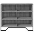 vidaXL Komoda sivá sonoma 91x35,5x74,5 cm kompozitné drevo