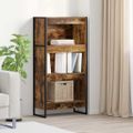 vidaXL Knižnica 60 x 30 x 121 cm Kompozitné drevo Dymová dub