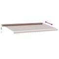 vidaXL Automaticky zaťahovacia markíza s LED hnedá 600x350 cm