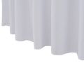 vidaXL Naťahovacie obrusy na stôl so závesom 2 ks biele 150x74 cm