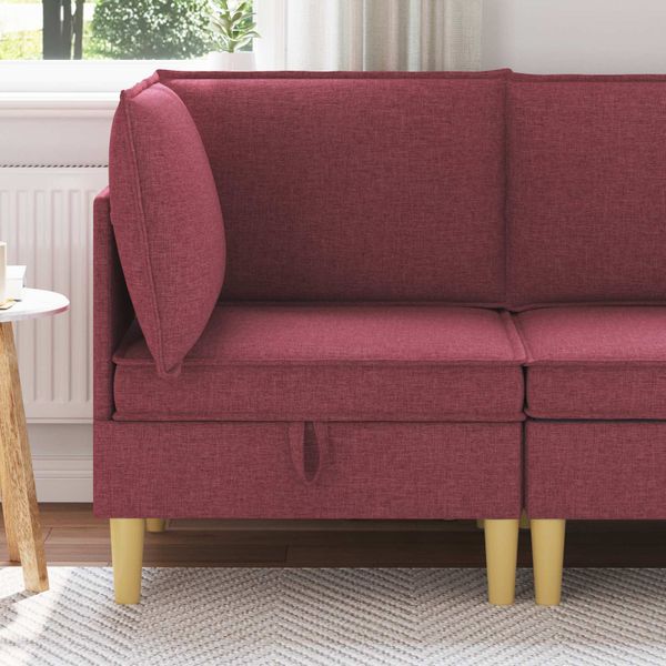vidaXL Sofa s úložným priestorom Látka