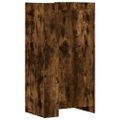 vidaXL Botník dymový dub 52x37,5x100 cm kompozitné drevo