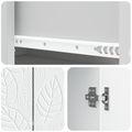 vidaXL Servírovacia skriňa Biela 66 x 34,5 x 90 cm Kompozitné drevo