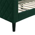 vidaXL Denná posteľ tmavozelená 80x200 cm zamat