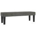 vidaXL Posteľný rám boxspring s matracom tmavosivý 140x190 cm zamat