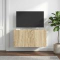 vidaXL Nástenná TV skrinka 59,5 x 31 x 30 cm Dub sonoma
