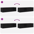 TV skrinka vidaXL Dub čierny 100x31x25,5 cm Konštrukčné drevo