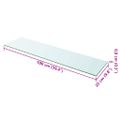 vidaXL Poličky 2 ks panel z priehľadného skla 100x25 cm