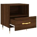 vidaXL Nočné stolíky 2 ks hnedý dub 40x35x47,5 cm kompozitné drevo