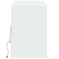 vidaXL Nástenná TV skrinka s LED, biela 130x31x45 cm