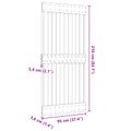vidaXL Dvere NARVIK 95 x 210 cm Masívne borovicové drevo (neupravené)