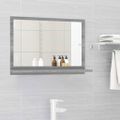 vidaXL Kúpeľňové zrkadlo sivý dub sonoma 60x10,5x37cm spracované drevo