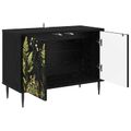 vidaXL TV skrinka RHENEN 69 x 33 x 50,5 cm Čierny dub Kompozitné drevo
