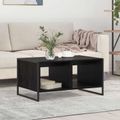 vidaXL Konferenčný stolík Čierny dub 80 x 50 x 40 cm Kompozitné drevo