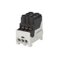 Blok na rozdelenie fáz UVB 100 L S, 1-pól., 101A, AL/CU, 1000V, čierny, na DIN