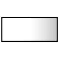 vidaXL LED kúpeľňové zrkadlo čierne 90x8,5x37 cm akryl