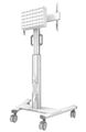 Neomounts Select FL50S-825WH1/Držák displeje/vozík/37-75"/4 kolečka/VESA 600X400/nosn. 70kg/nast.výšky/náklon/bílý Stojan, VESA, na koleckách, pro velkoformátový displej 37"–75", nosnost 70kg, výškove nastavitelný, bílý