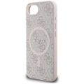 Guess HC MagSafe PU 4G Ring Classic Logo case for iPhone 16e Pink