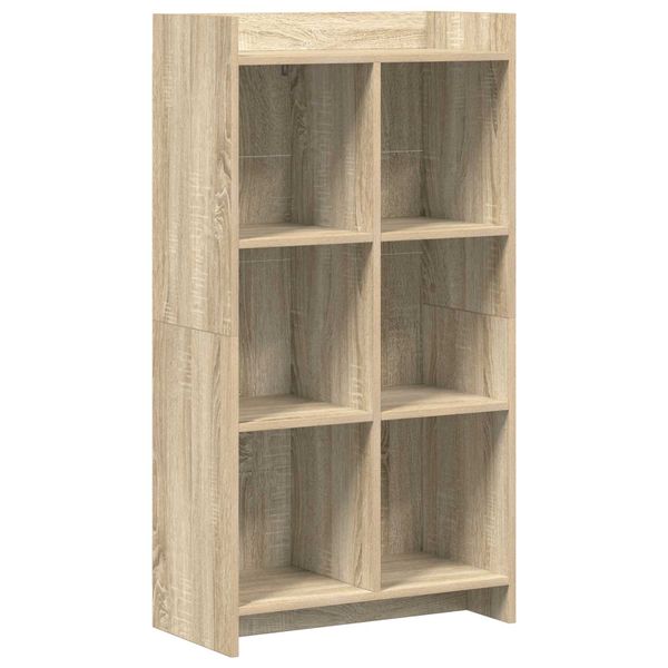 vidaXL Knižnica Dub sonoma 59 x 30 x 111 cm Kompozitné drevo