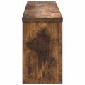 vidaXL Vešiak na stenu Nástenná montáž Dymová dub 75 x 16 x 26 cm