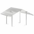 vidaXL Komínový kryt Strieborná 60 x 60 x 38 cm Nerezová oceľ