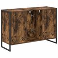 vidaXL Kúpeľňová skriňa Dymová dub 90 x 30 x 60 cm Kompozitné drevo