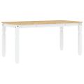 vidaXL Jedálenský stôl Corona biely 160x80x75 cm borovicový masív