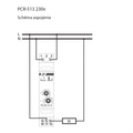Relé časové F&F PCR-513 230V, 10A, pre oneskorené zapnutie, na DIN lištu