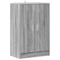 vidaXL Botník sivý dub sonoma 60x35x92 cm spracované drevo