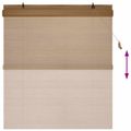 vidaXL Roleta Hnedá 140 x 160 cm Bambus