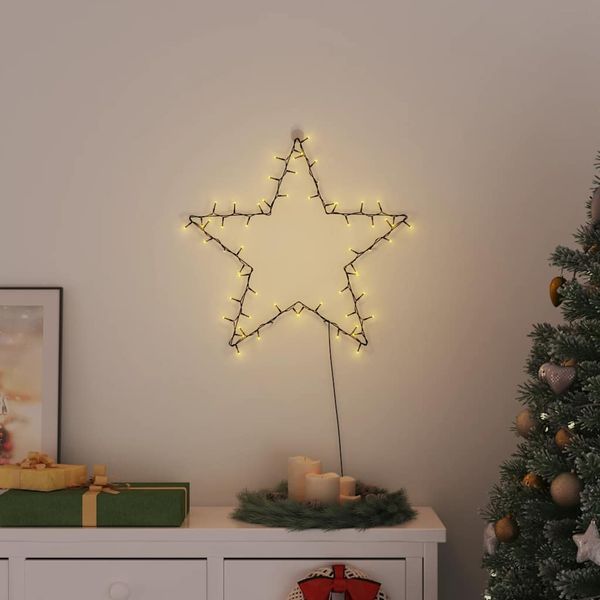 vidaXL Vianočné osvetlenie Star Silhouette 80 LED diód Teplá biela