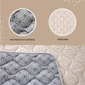 Hracia podložka prešívaná Hygge beige 1.27 x 1.27 m