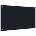 vidaXL Kuchynský obklad 2 ks Čierna 100 x 60 cm tvrdené sklo