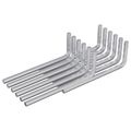vidaXL Šesťhranný kľúč 12 ks Strieborná 20 x 52 mm Oceľ