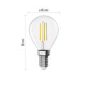 LED žiarovka Filament Mini Globe / E14 / 5,9 W (60 W) / 806 lm / neutrálna biela