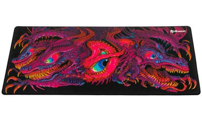 AROZZI ZONA Mousepad XL Crawling Chaos/ XL podložka na stůl/ 900x420x4 mm/ voděodolná Podložka pod myš, 900×420×4mm, mikrovlákno, protiskluzová guma, vodeodolná, cerno-fialová