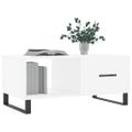 vidaXL Konferenčný stolík biely 90x50x40 cm kompozitné drevo