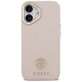 Puzdro Guess pre iPhone 17 HC MAGSAFE PU S/ ZRNITÝM PU STRASS LOGO ružová
