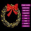 vidaXL Veniec 80 LED Teplá biela 91 x 91 x 9 cm PET